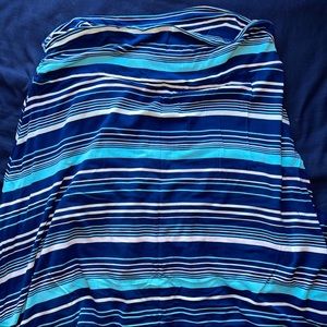 Multi Blue Maxi Skirt